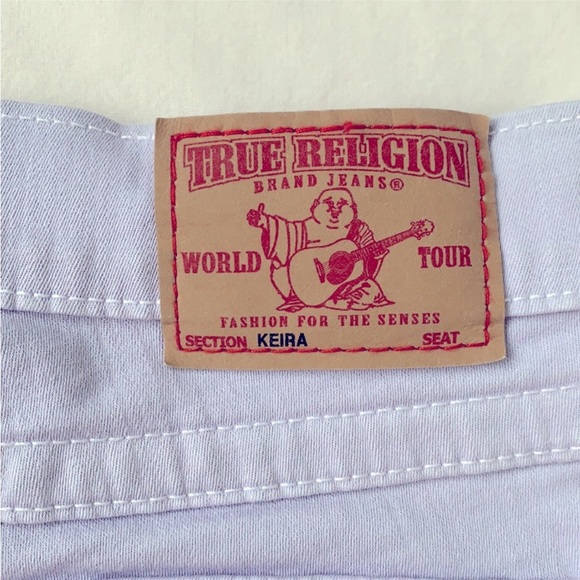 True religion keira shorts, size 25, 7”rise, 3.5” inseam, lavender, purple - Picture 8 of 8